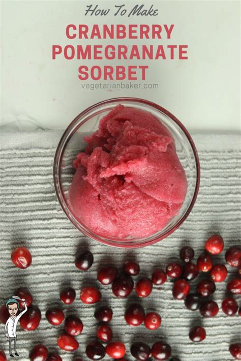 Cranberry Pomegranate Sorbet A Vegan Thanksgiving Recipe Recipe