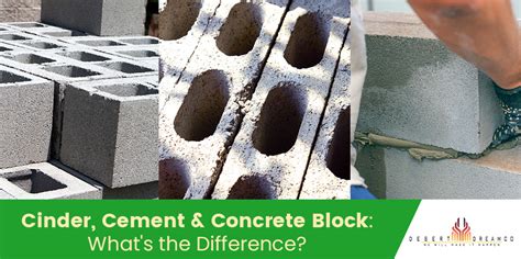 Cinder Cement And Concrete Block Whats The Difference