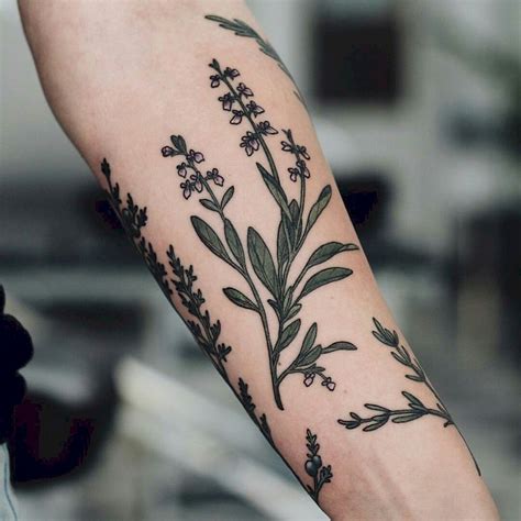 Behind the ear crown tattoo symbolizes that the wearer is a good listener and has sounded opinions. 121 Beautiful Plant Tattoos Ideas you Must Try | Herb ...