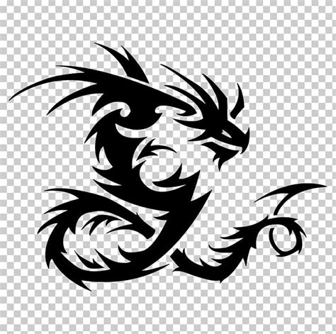 Dragon Symbol Yakuza Png Clipart Art Black And White Chinese Dragon