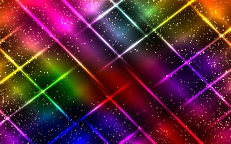 Download Wallpapers Colorful Neon Rays 4k Abstract Art Creative