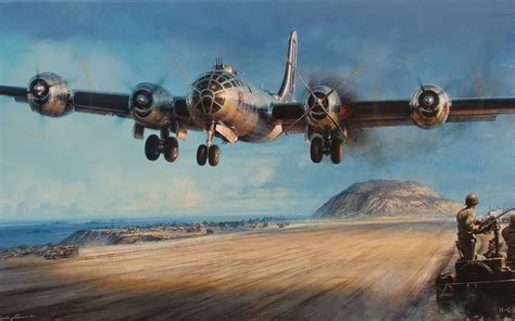 Military Boeing B 29 Superfortress Hd Wallpaper By John Shaw