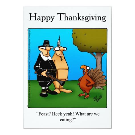 Funny Thanksgiving Feast Heck Yeah Invitations Funny