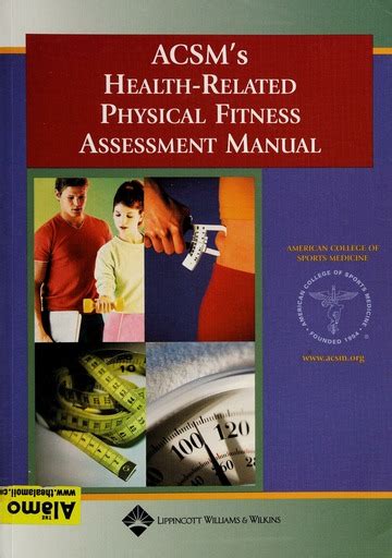 Acsms Health Related Physical Fitness Assessment Manual None Free