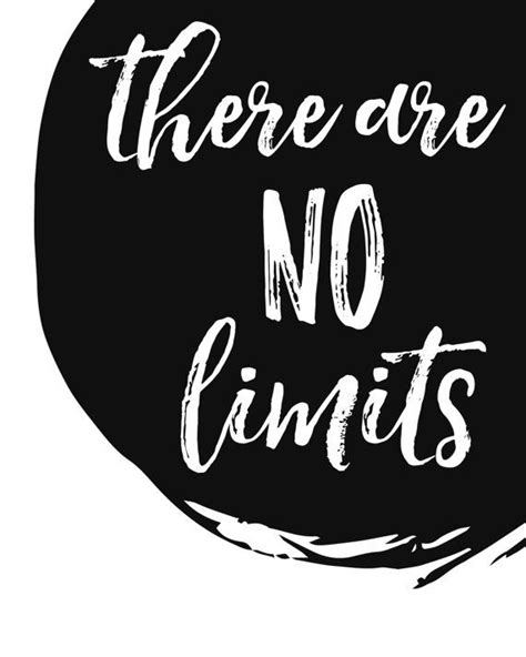 There Are No Limits Motivational Print T For Athlete