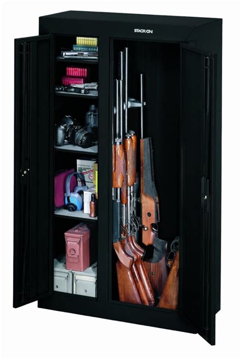 Stack On 10 Gun Sentinel Fire Resistant Safe With Combination Lock