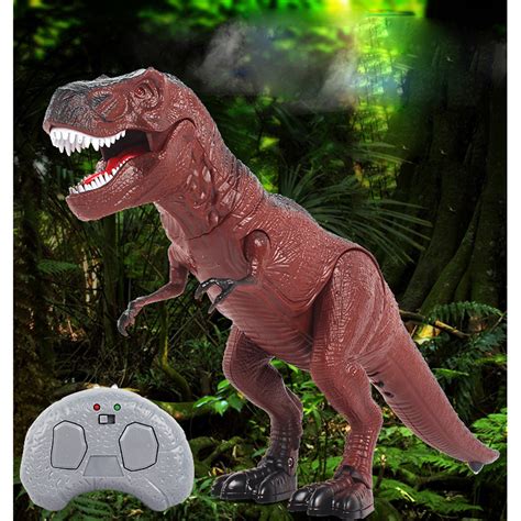 Lelinta Jurassic World Dinosaur Toys Led Light Up Walking And Roaring