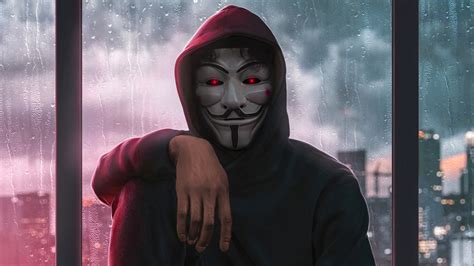 1920x1080 Anonymous Mask Man 1080p Laptop Full Hd Wallpaper Hd Hi Tech