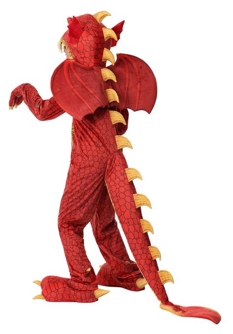 Disfraz De Dragon Red Dragon De Deluxe De Child Multicolor Yaxa Store