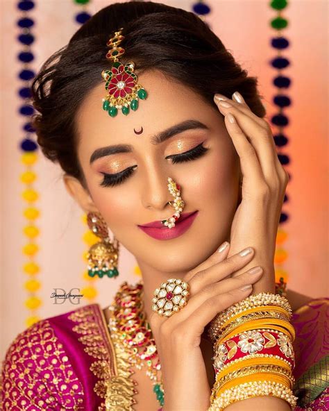 Maharashtrian Bride Makeup Images Tutorial Pics
