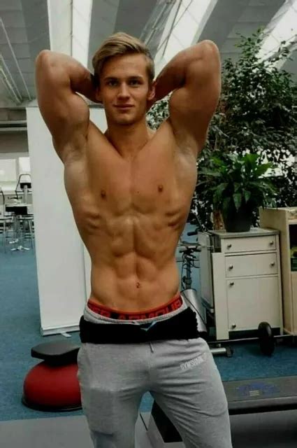 Shirtless Male Muscular Fit Blond Gym Jock Flexing Hunk Arm Pits Photo 4x6 B2051 £485 Picclick Uk