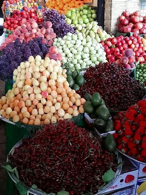 Iran ranks 1st in fruit production in the middle east and north africa. Fruits in Kermanshah, Iran | Persian food, Fruit, Food ...