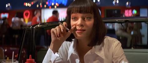 In the kitchen, he poured another drink and looked at the bedroom suite in his front yard. YARN | "They" talk a lot, don't they? | Pulp Fiction ...