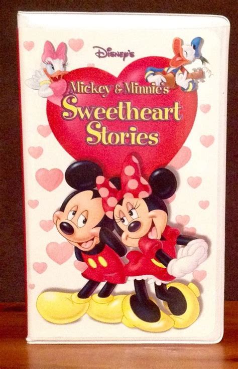 💕vhs Disney S Sweetheart Stories Mickey Mouse And Minnie Rare Clamshell Mickey Love Minnie Vhs