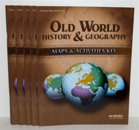 A Beka Gr 5 Old World Maps And Activities Key Lot Of 5 Books 4th