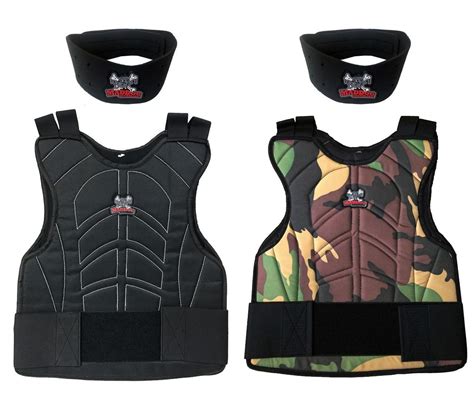Maddog Padded Paintball Airsoft Chest Protector W Neck Protector