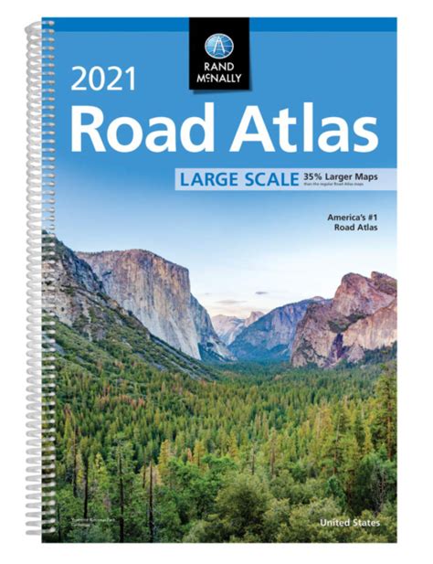 Usa Road Atlas United States Travel Maps 2021 Large Scale Spiral Rand