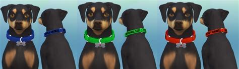 Service Dog Collars For Small Dogs By Emilitarabbit At Mod The Sims