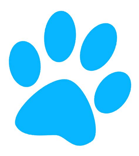 Blue Dog Paw Clipart Best