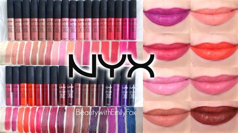 We've been obsessing with matte lippies lately. NYX Soft Matte Lip Cream + Lip Swatches || ALL SHADES ...