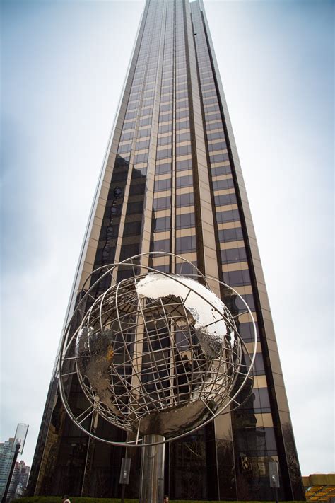Columbus Circle Globe In Manhattan Free Stock Photo - Public Domain