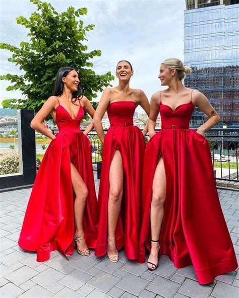 Simple Red Prom Dresses Ml10395 Moonlight In 2020 Senior Prom