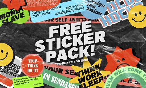 20 Free Sticker Mockup Templates