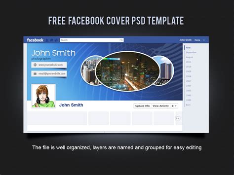 Free Facebook Cover Psd Template By Xara24 On Deviantart