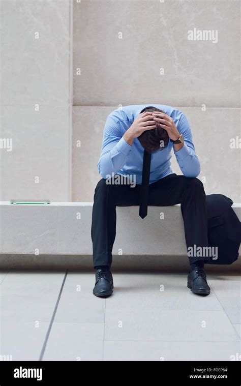 Frustrated Young Business Man Stock Photo Alamy