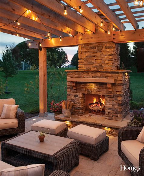 Warming The Soul With Images Backyard Fireplace Patio