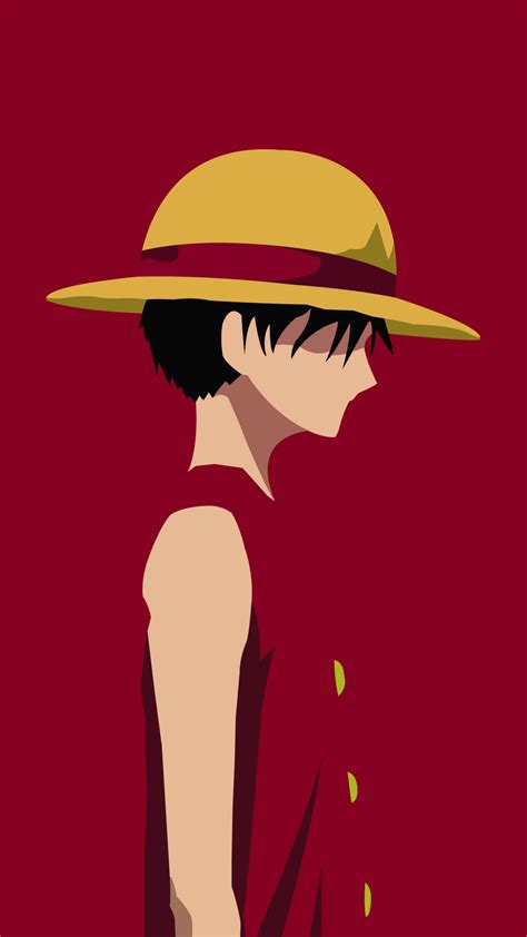 1080x1920 Anime One Piece 8k Red Minimal Iphone 7 6s 6 Plus And Pixel