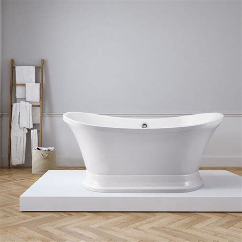 Find here our collection of whirlpool tubs. 68" x 34" Pedestal Soaking Bathtub in 2020 | Soaking ...