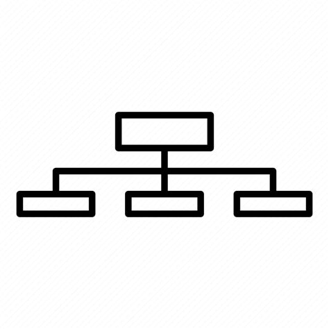 Hierarchy Org Chart Organisation Chart Organization Structure Icon