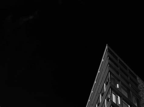 Hd Wallpaper Gray Concrete Building Under Night Sky High Angle