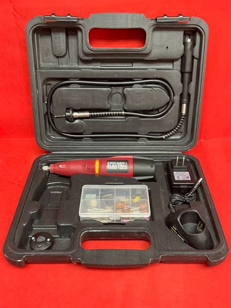 Chicago Electric 96 Volt Cordless Variable Speed Rotary Tool 63389