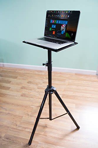 Get VIVO Black Height Adjustable Laptop Projector Tripod Floor Stand ...