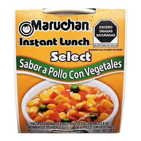 Sopa Instantánea Maruchan Instant Lunch Select Sabor A Pollo Con