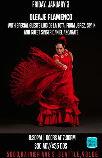 Oleaje Flamenco With Special Guests Tickets Royal Room Seattle Wa