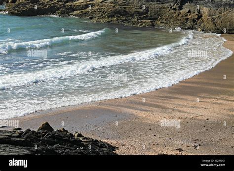 Fenella Beach Peel Isle Of Man British Isles Stock Photo Alamy