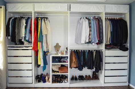 Pax wardrobes most closely resemble standard fitted wardrobes. Closet Tour & Review of Ikea Pax System — Segilola ∞ Ileke ...