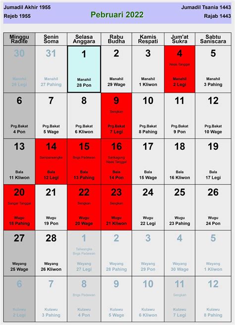 Kalender 2022 Lengkap Dengan Tanggal Merah Assalamualaikumpada Images