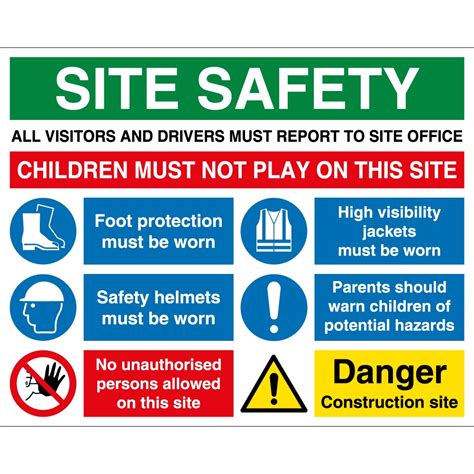 Safety Poster For Construction Site