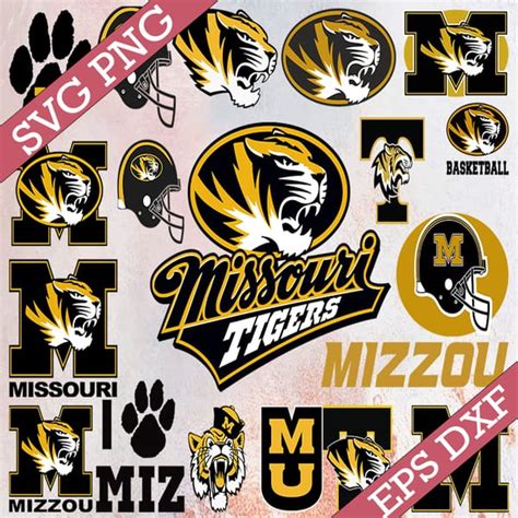 Bundle 19 Files Missouri Tigers Football Team Svg Missouri Inspire Uplift