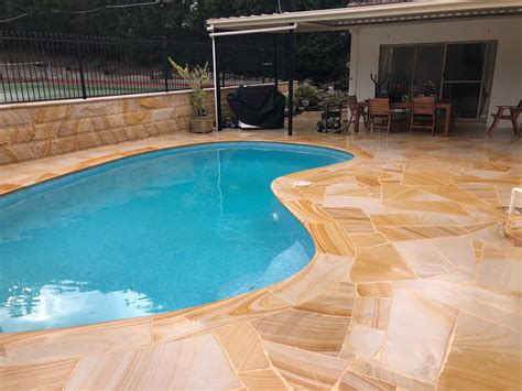 Sandstone Pool Paving, Coping, Tiles, Pavers Supplier
