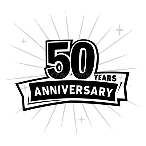 50 Years Celebrating Anniversary Design Template 50th Anniversary Logo