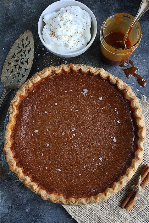 Salted Caramel Pumpkin Pie Recipe Two Peas And Their Pod