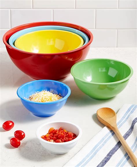 Martha Stewart Collection Set Of 6 Melamine Mixing Bowls Created For