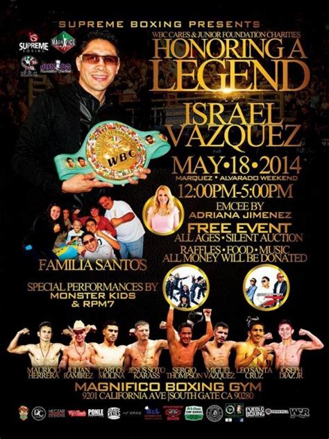 This Sunday Meet Israel Vazquez And Champs