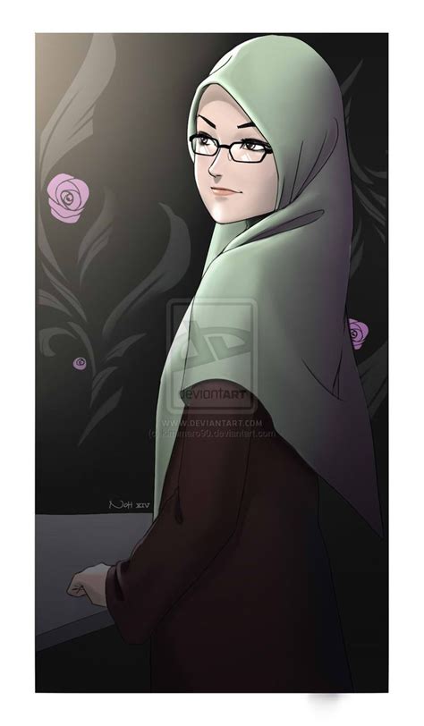 Glasses By Kimimaro On Deviantart Hijab Cartoon Anime Muslimah Islamic Cartoon
