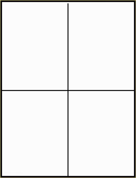 Half Fold Card Template For Word